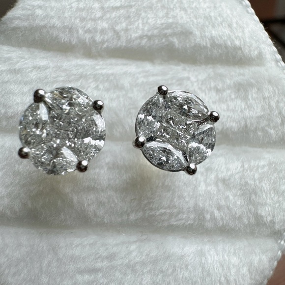 First Generation Diamond Earrings